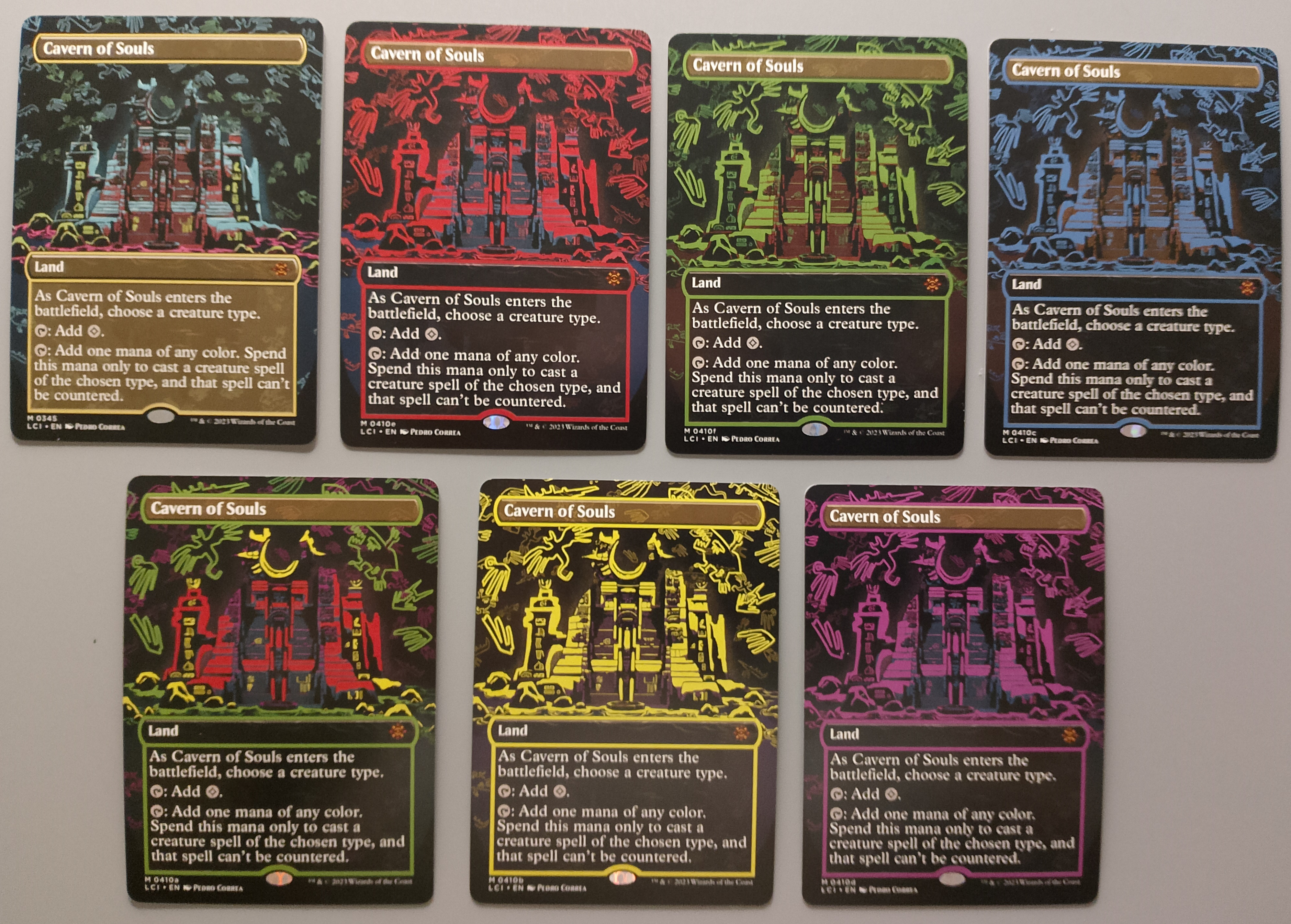 Cavern of Souls LCI - Cosmium Neon Ink Art The Lost Caverns of Ixalan Cosmium Neon Ink Art